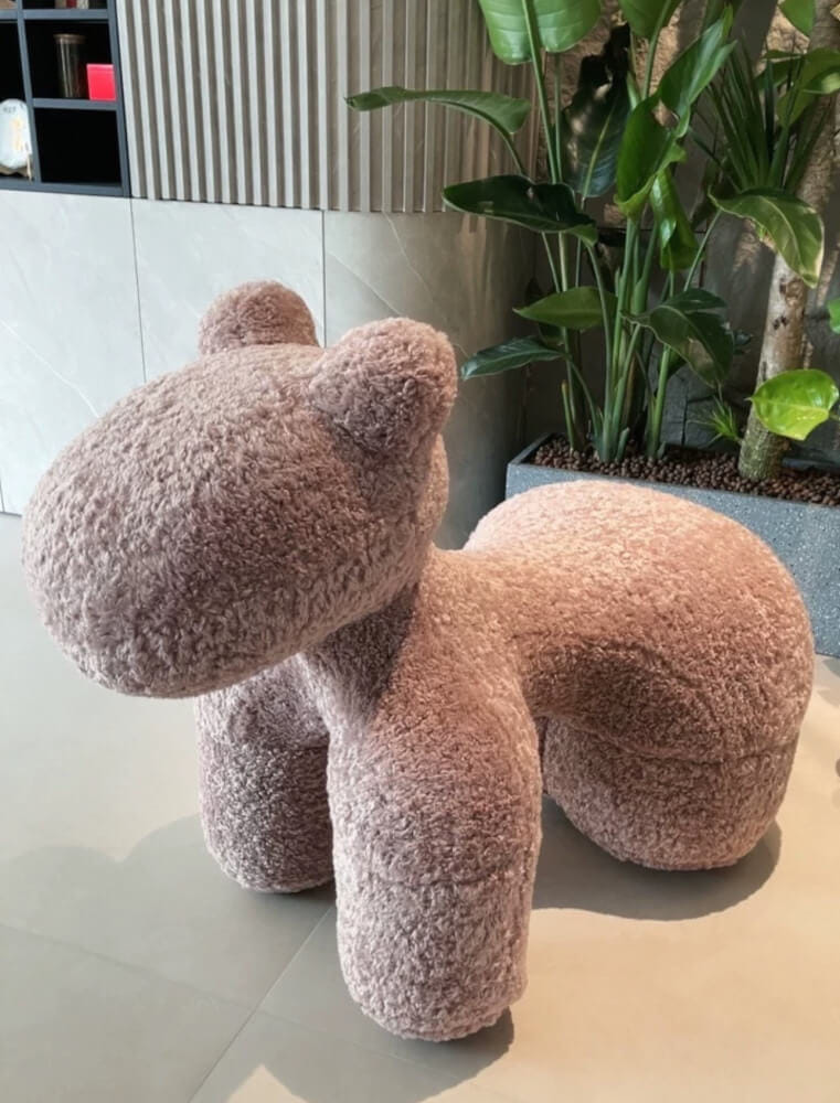 สตูล MY DOLLS HOUSE PONY FURRY 70 ซม. สีชมพูม่วง_2